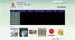 Desktop Screenshot of lockportlibrary.org